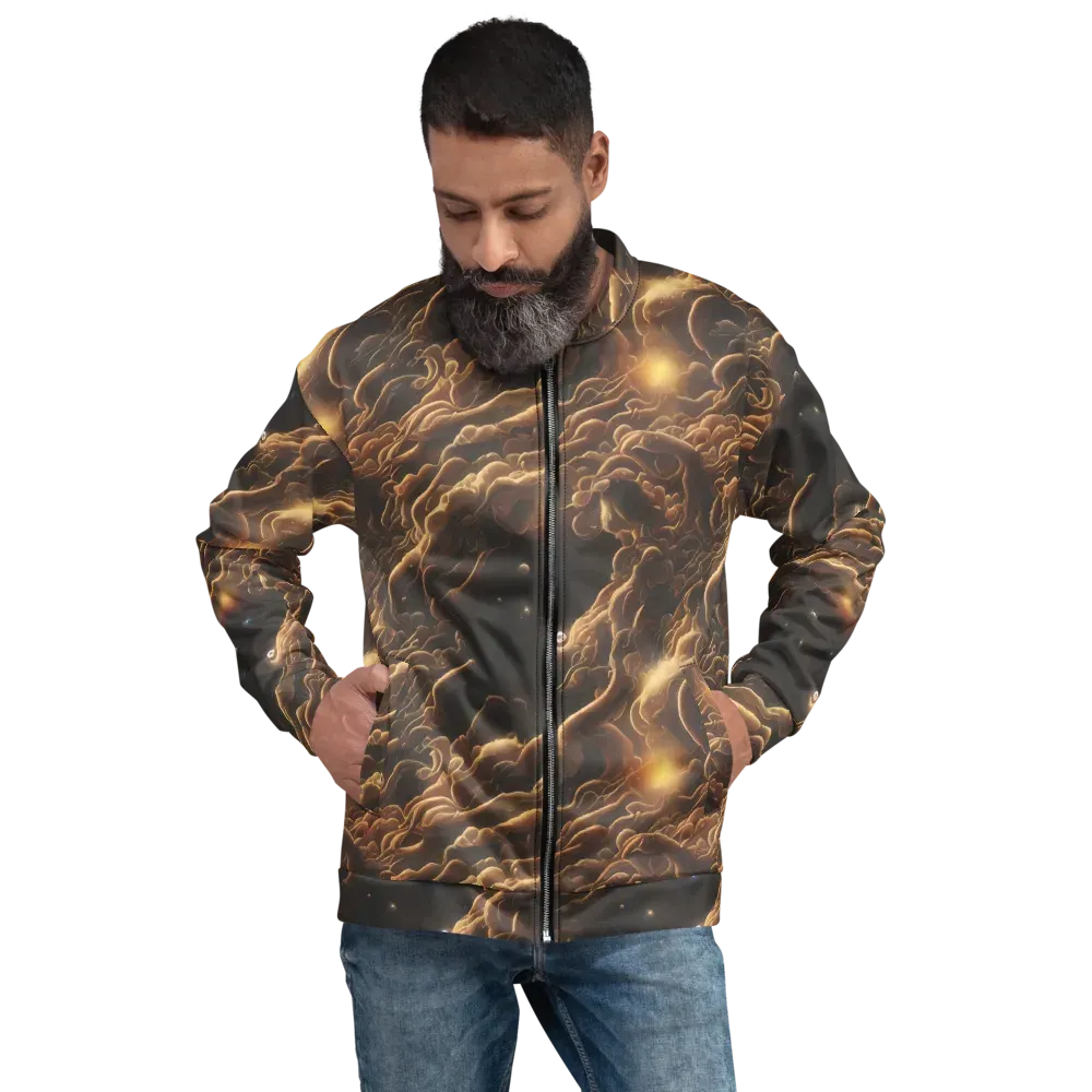 Ether Tangle on Bomber Jacket — Front