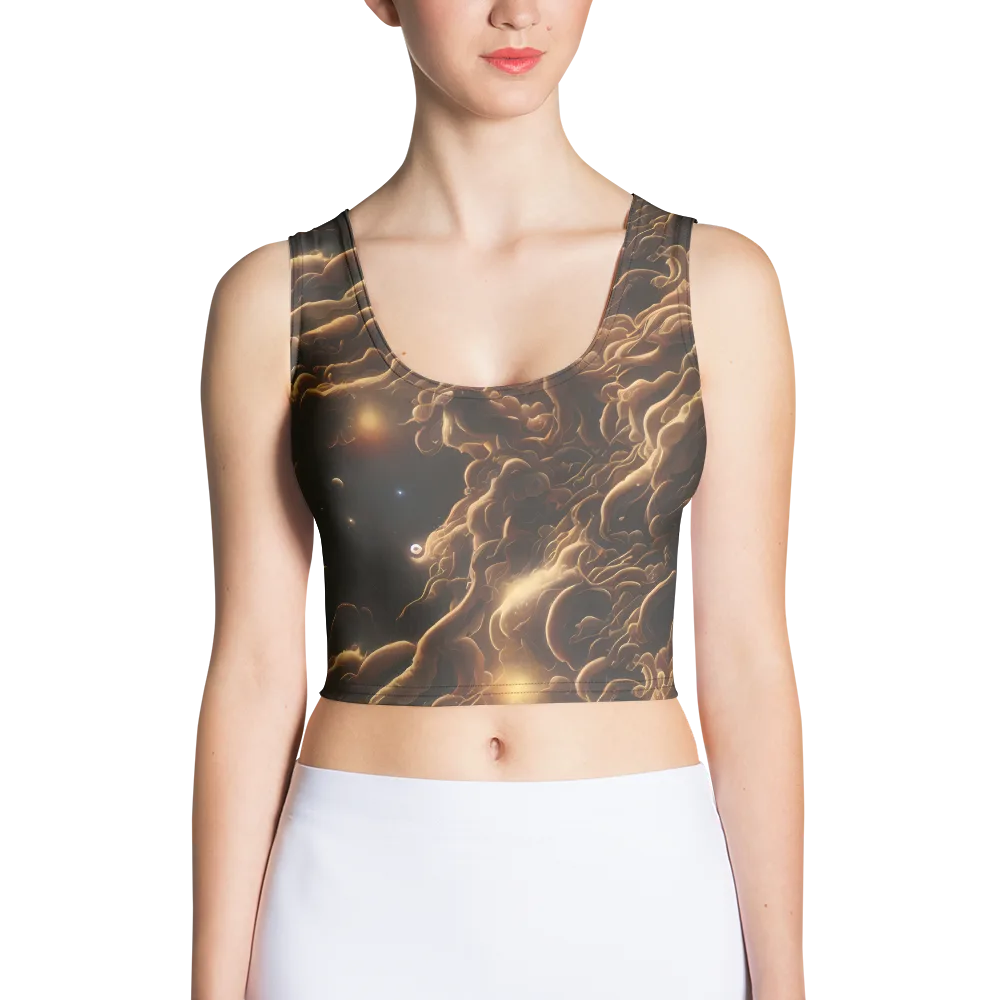 Ether Tangle on Crop Top — Front