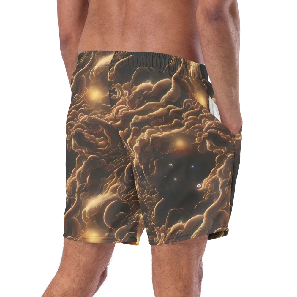 Ether Tangle on Swim Trunks — Right Back