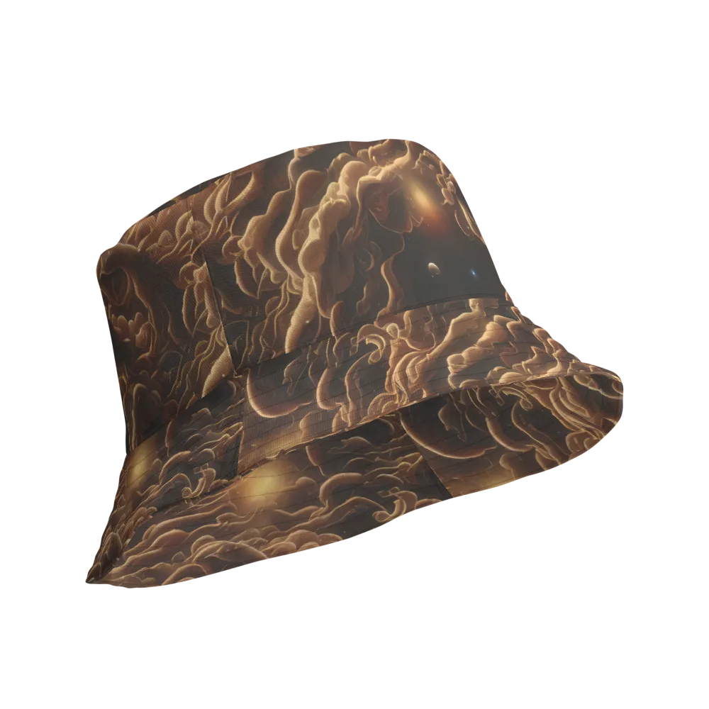 Ether Tangle on Reversible Bucket Hat — Product details Outside