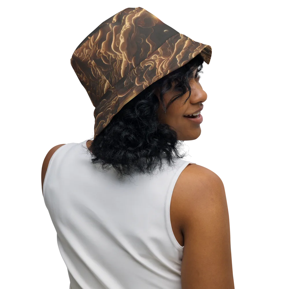 Ether Tangle on Reversible Bucket Hat — Right Outside