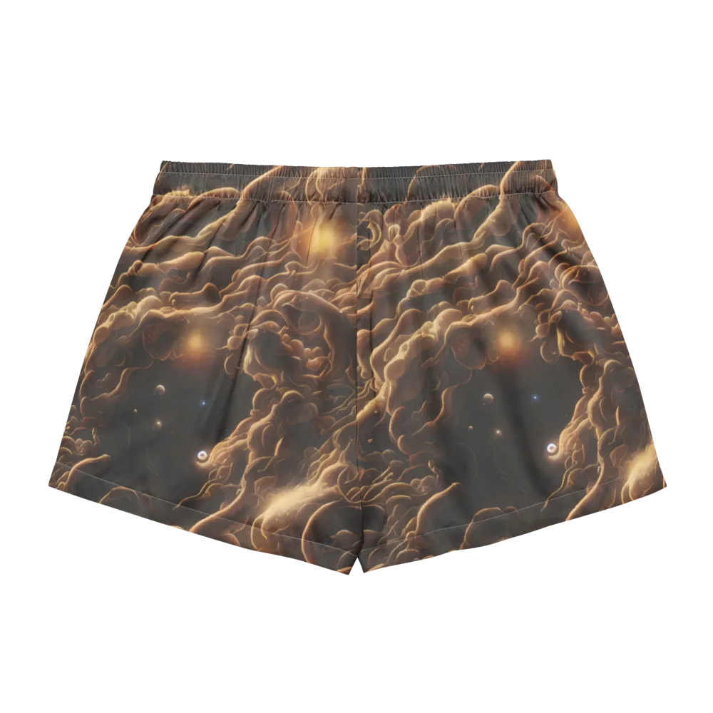 Ether Tangle on Women's Pajama Shorts — Back
