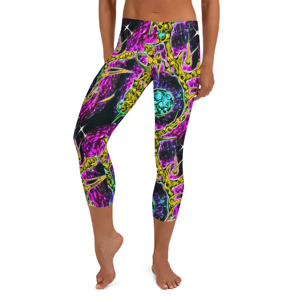 Adolf's Aura on Capri Leggings — Front