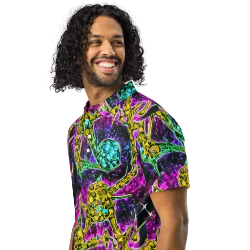 Adolf's Aura on a Men's Slim Fit Polo Shirt