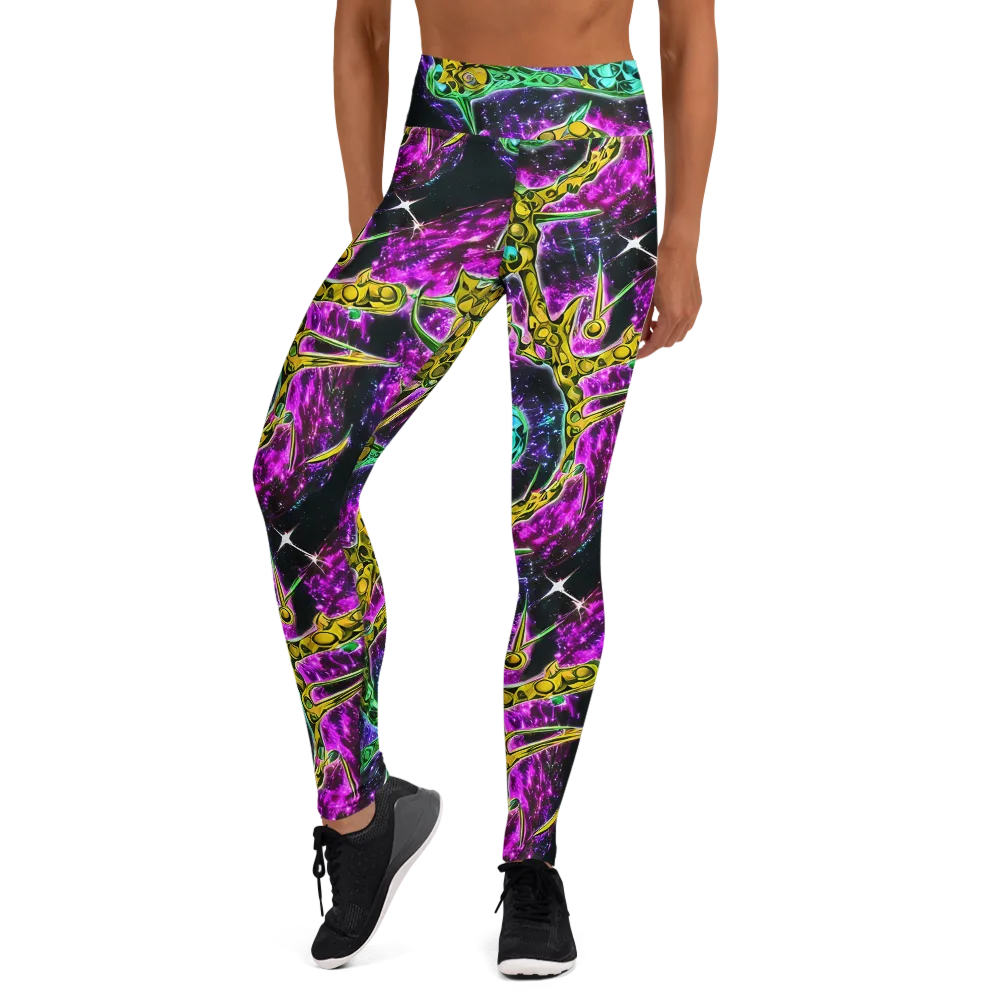 Adolf's Aura on Yoga Leggings — Front