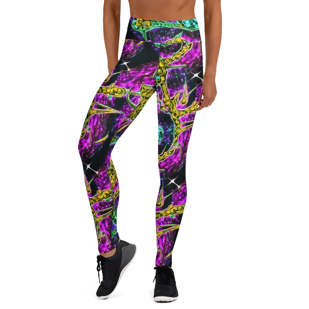 Adolf's Aura on Yoga Leggings — Front