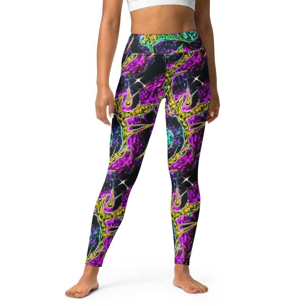 Adolf's Aura on Yoga Leggings — Front