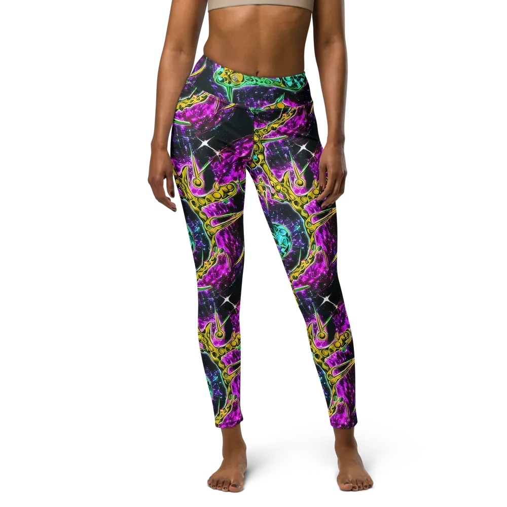 Adolf's Aura on Yoga Leggings — Front