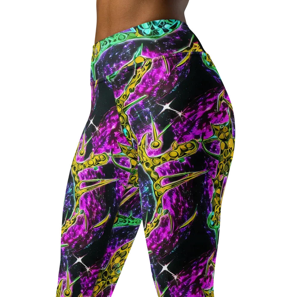 Adolf's Aura on Yoga Leggings — Left Front