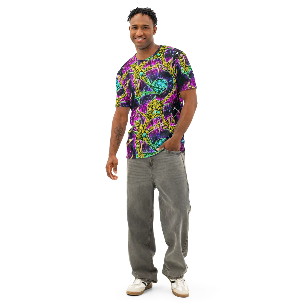 Adolf's Aura on Men's Cotton Crew Neck T-Shirt — Front