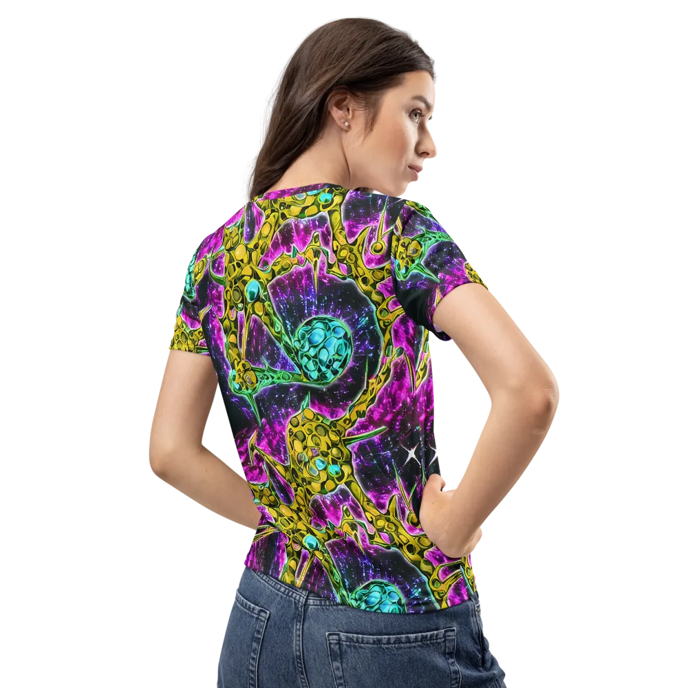 Adolf's Aura on Women's Crew Neck T-Shirt — Back