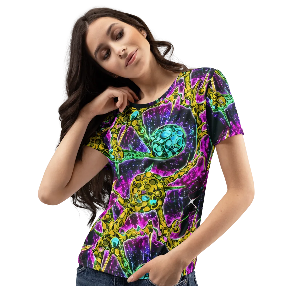 Adolf's Aura on Women's Crew Neck T-Shirt — Left Front