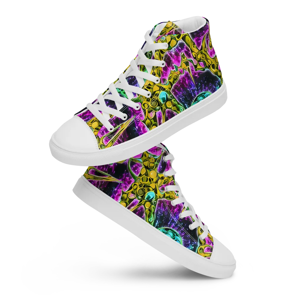 Adolf's Aura on Women's High Top Canvas Shoes — Front