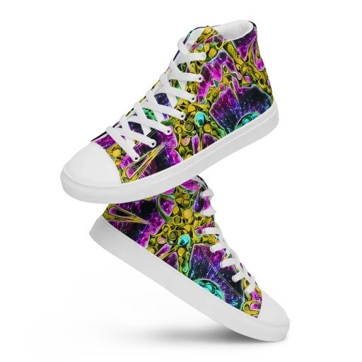 Adolf's Aura on a Women's High Top Canvas Shoes