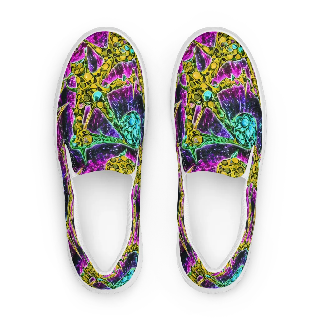 Adolf's Aura on Men's Slip-On Canvas Shoes — Front