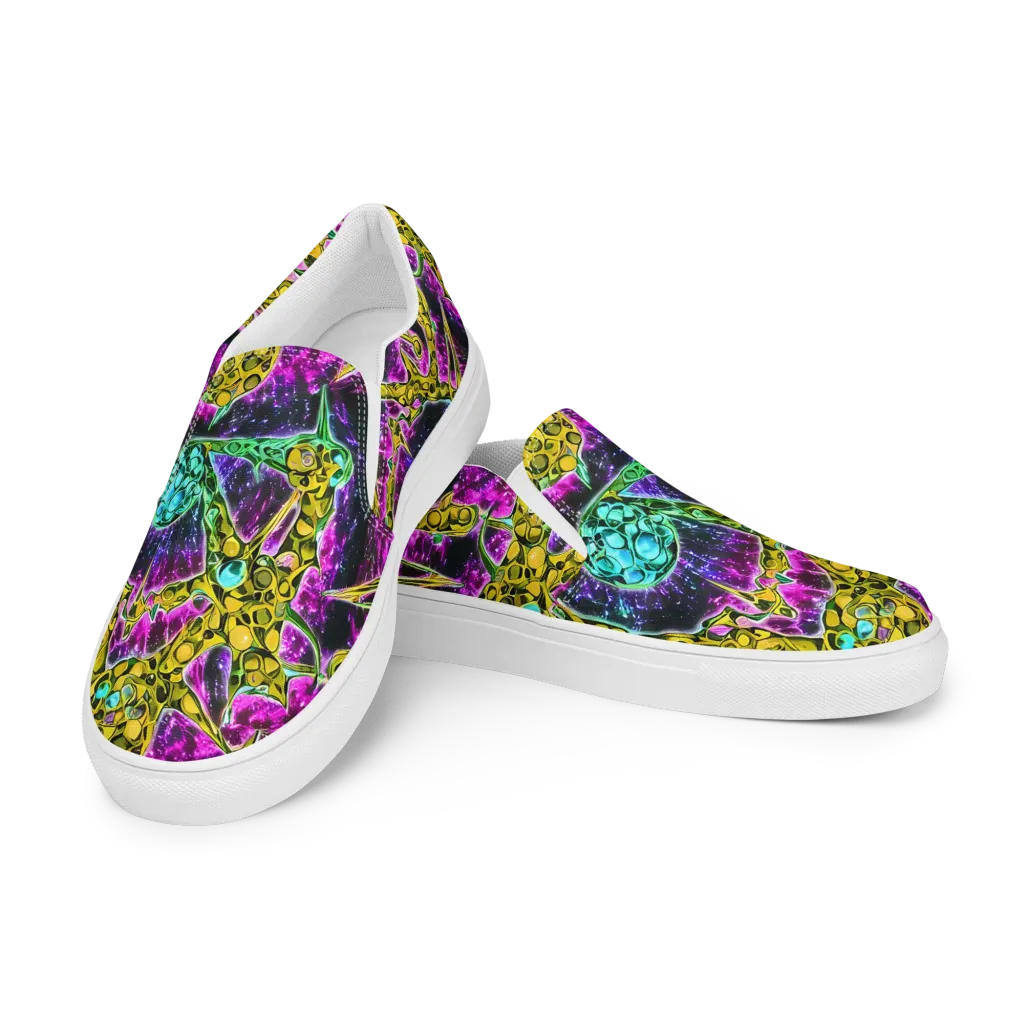 Adolf's Aura on Men's Slip-On Canvas Shoes — Left Front