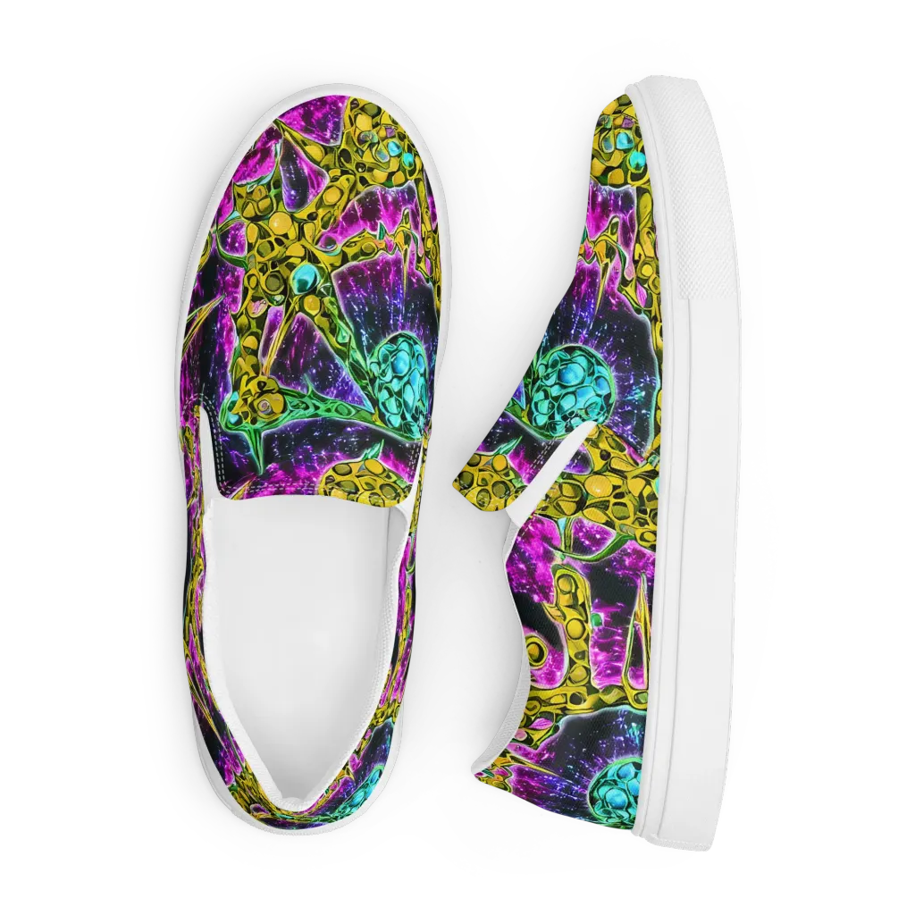 Adolf's Aura on Men's Slip-On Canvas Shoes — Front