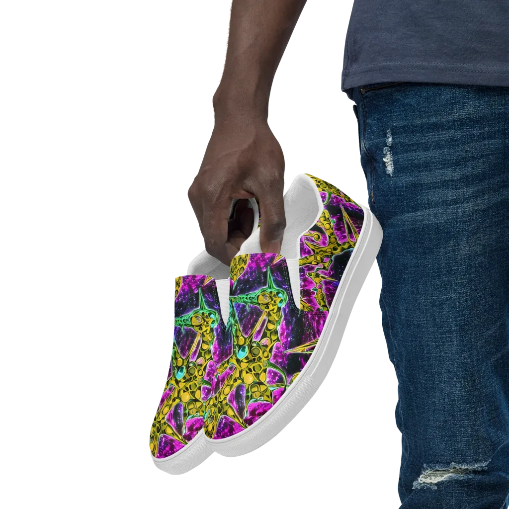 Adolf's Aura on Men's Slip-On Canvas Shoes — Left Front