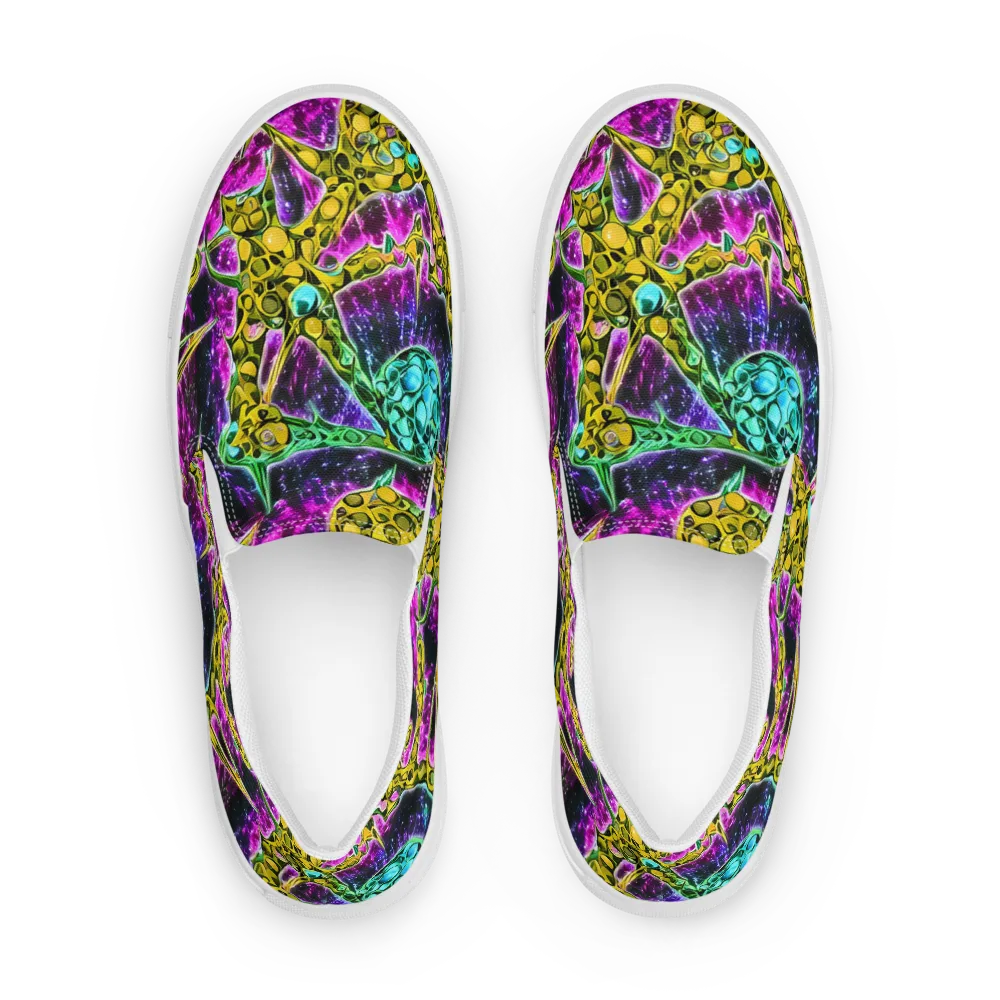 Adolf's Aura on Women's Slip-On Canvas Shoes — Front