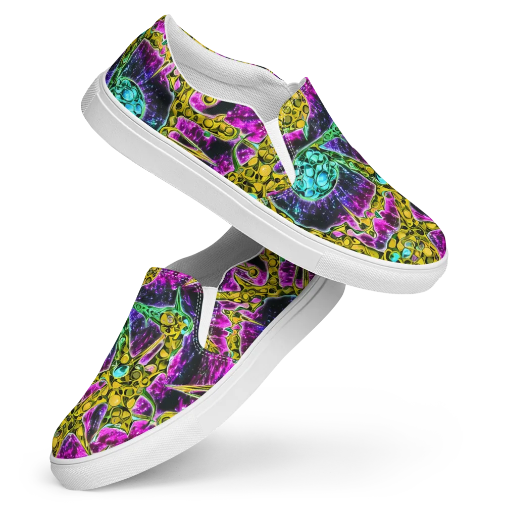 Adolf's Aura on Women's Slip-On Canvas Shoes — Front