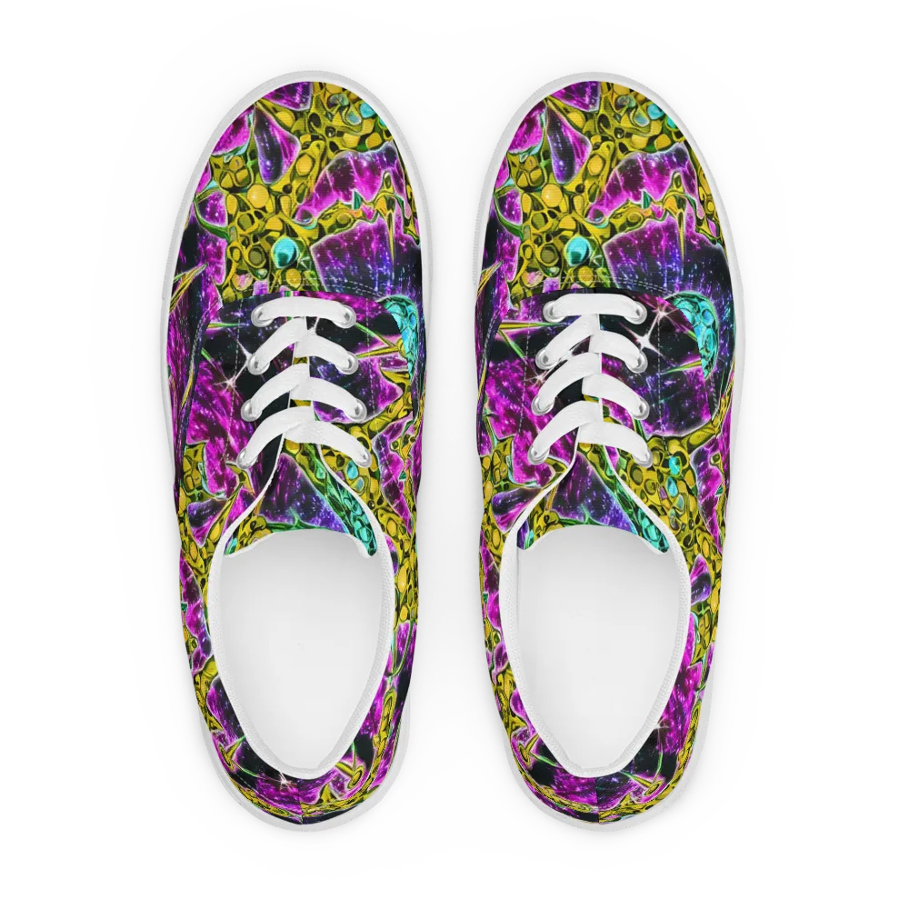 Adolf's Aura on Men's Lace-Up Canvas Shoes — Front