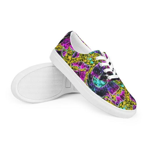 Adolf's Aura on a Men's Lace-Up Canvas Shoes