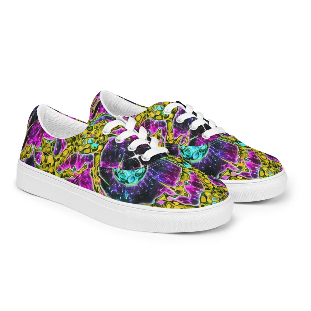 Adolf's Aura on Men's Lace-Up Canvas Shoes — Right Front