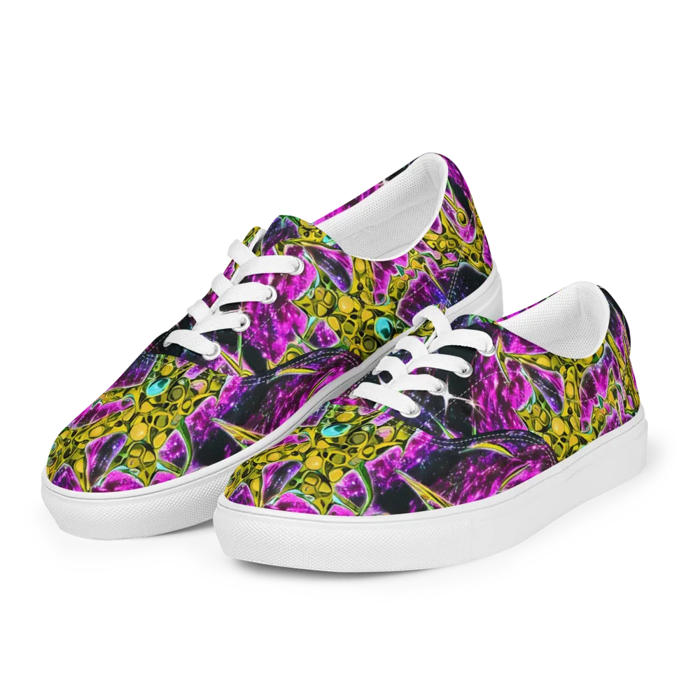 Adolf's Aura on Men's Lace-Up Canvas Shoes — Left Front