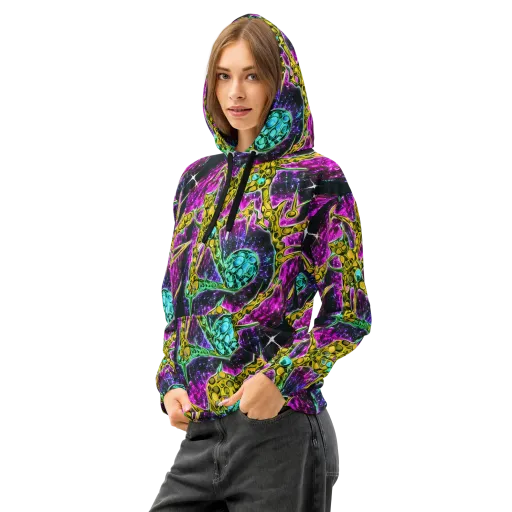 Adolf's Aura on a Cotton Hoodie
