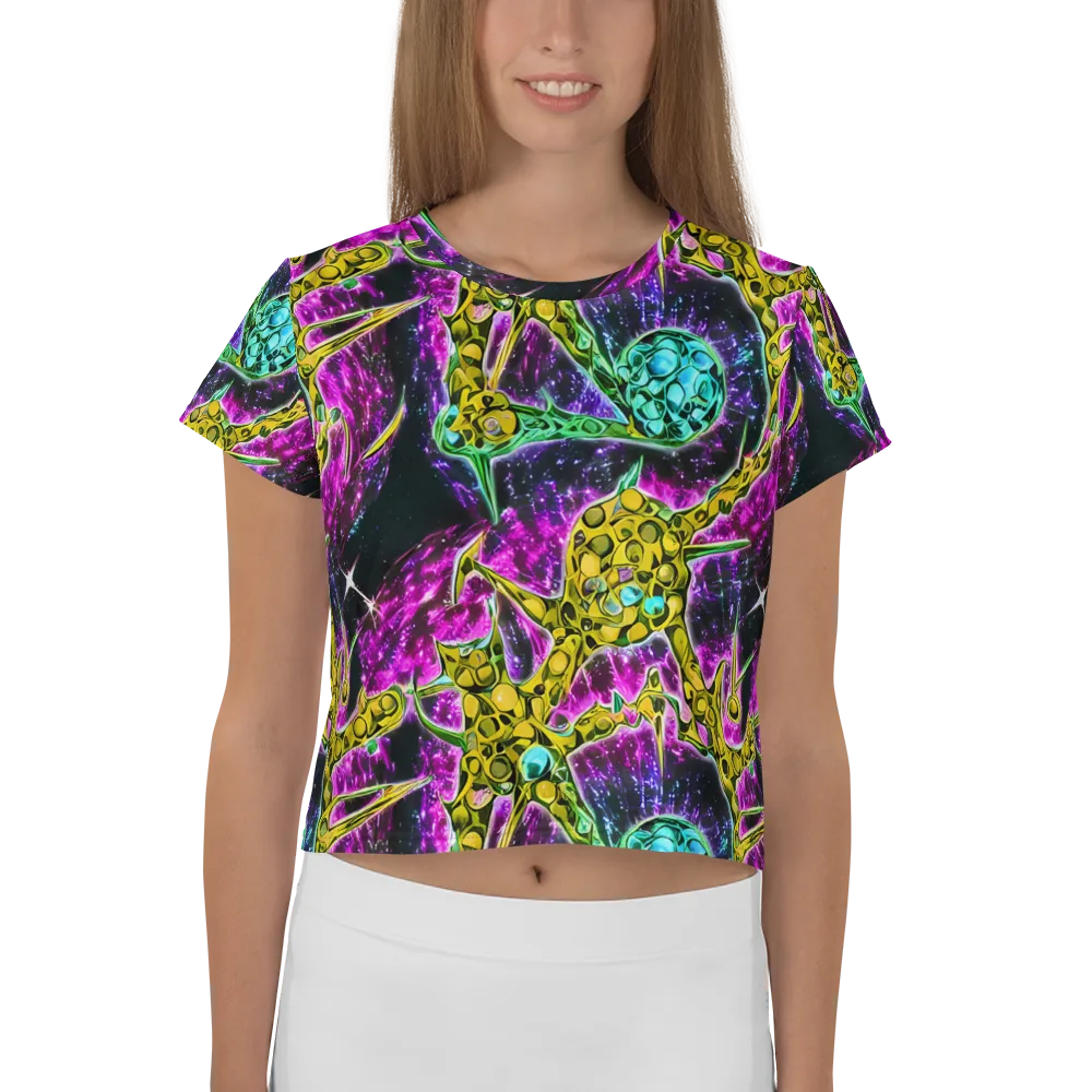 Adolf's Aura on Crop Tee — Front