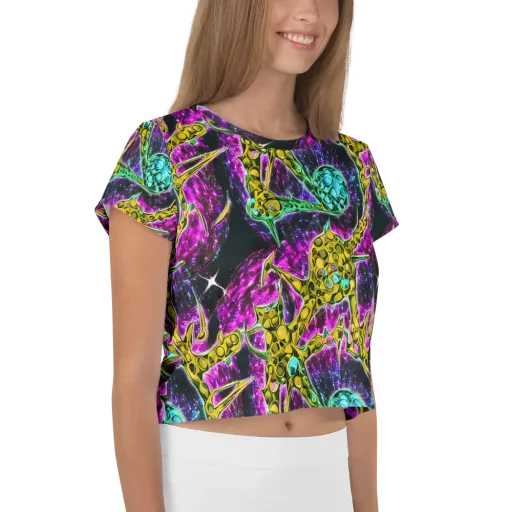 Adolf's Aura on a Crop Tee