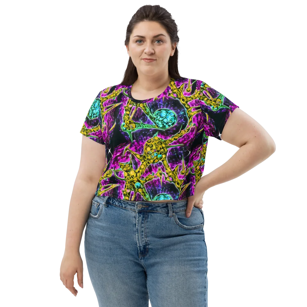 Adolf's Aura on Crop Tee — Front