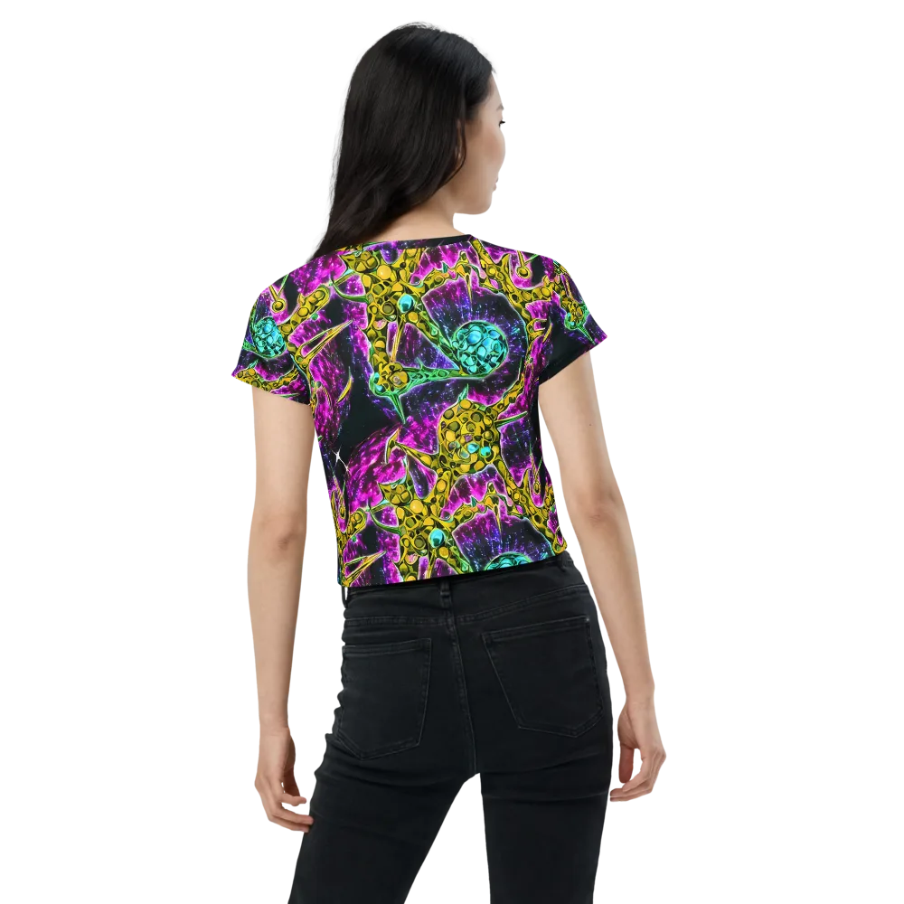 Adolf's Aura on Crop Tee — Back