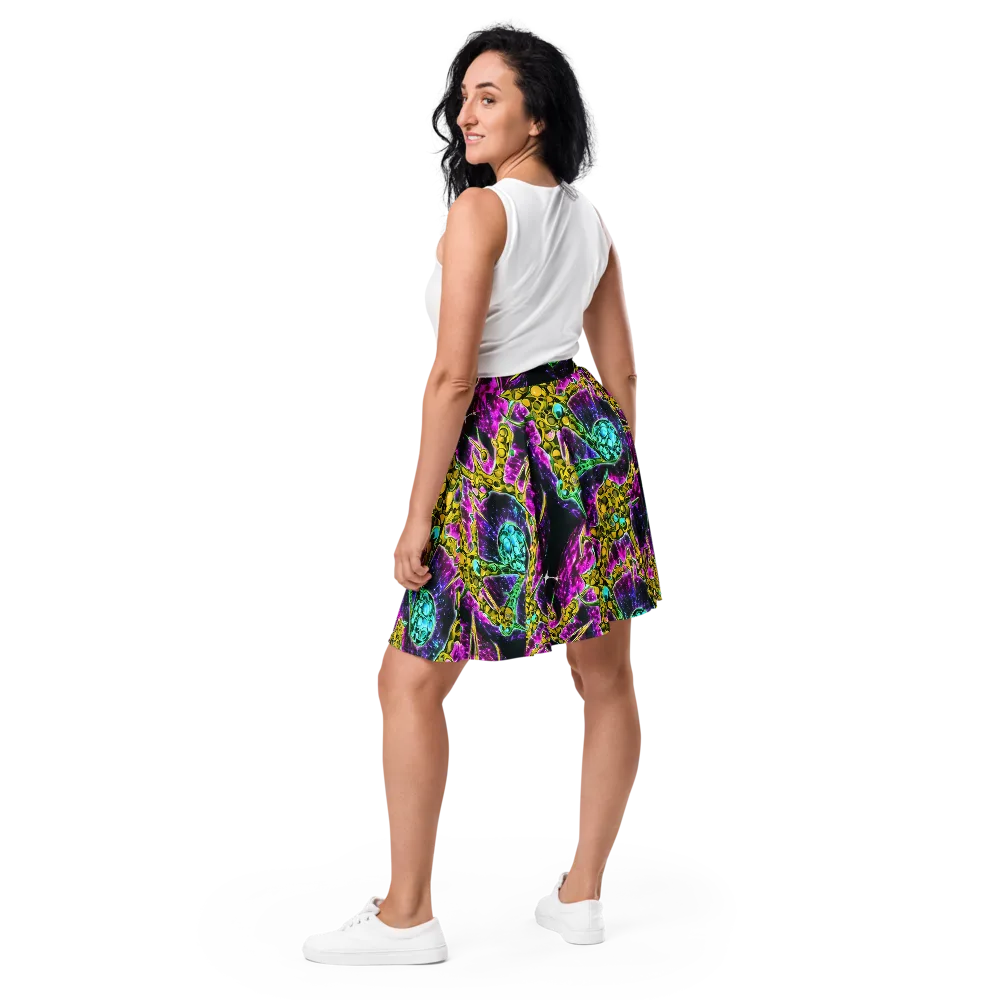 Adolf's Aura on Skater Skirt — Back