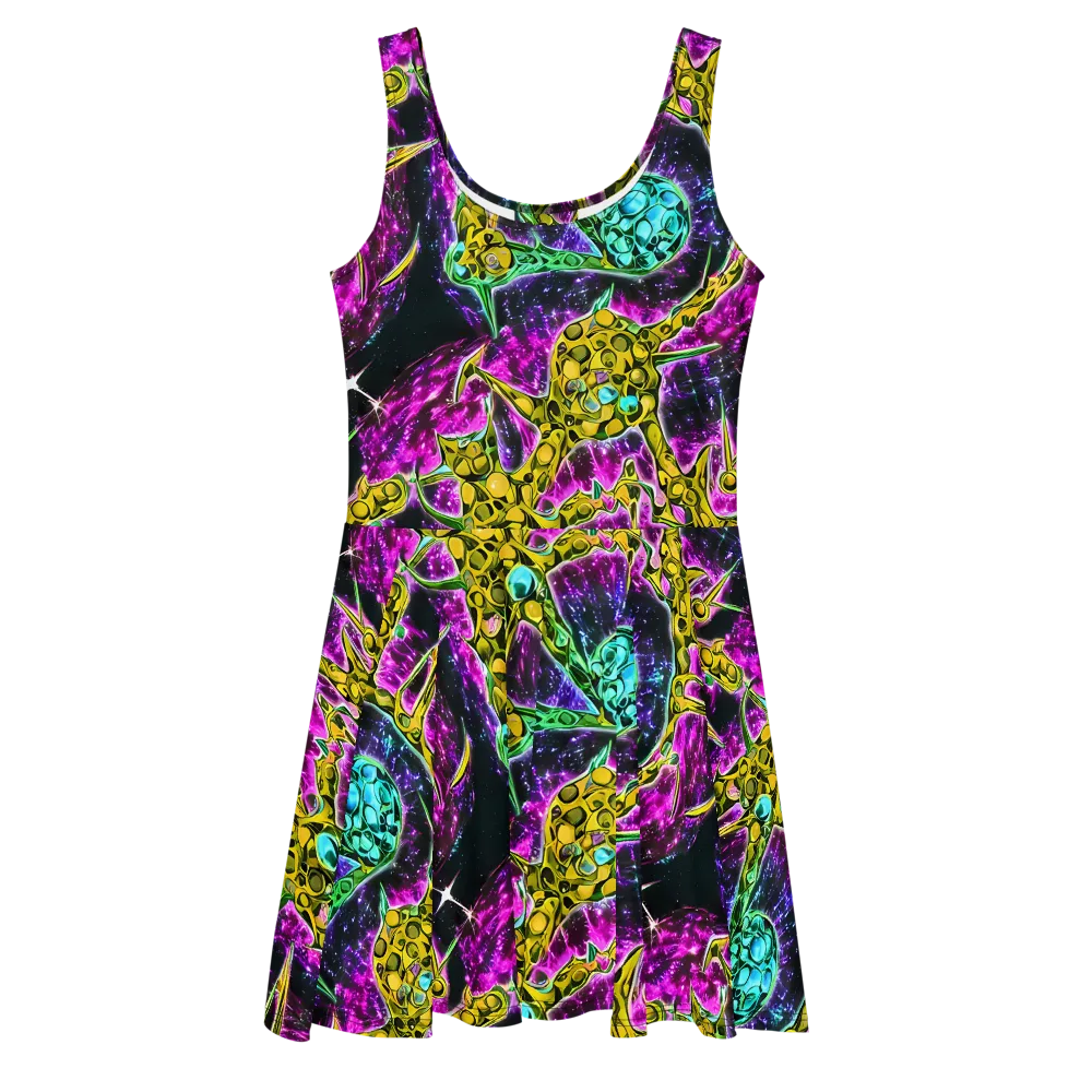 Adolf's Aura on Skater Dress — Front