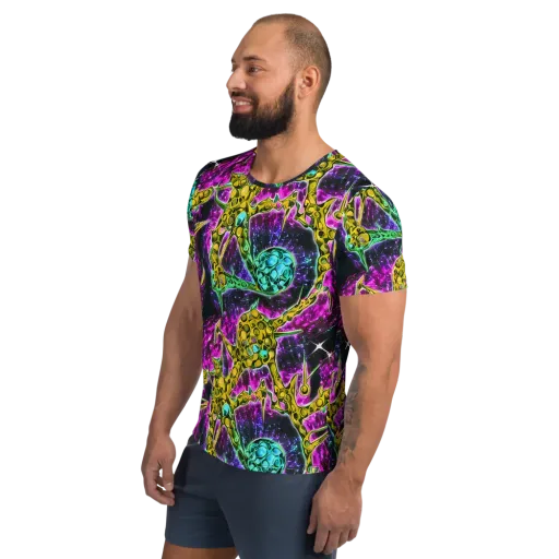 Adolf's Aura on a Men's Athletic T-Shirt
