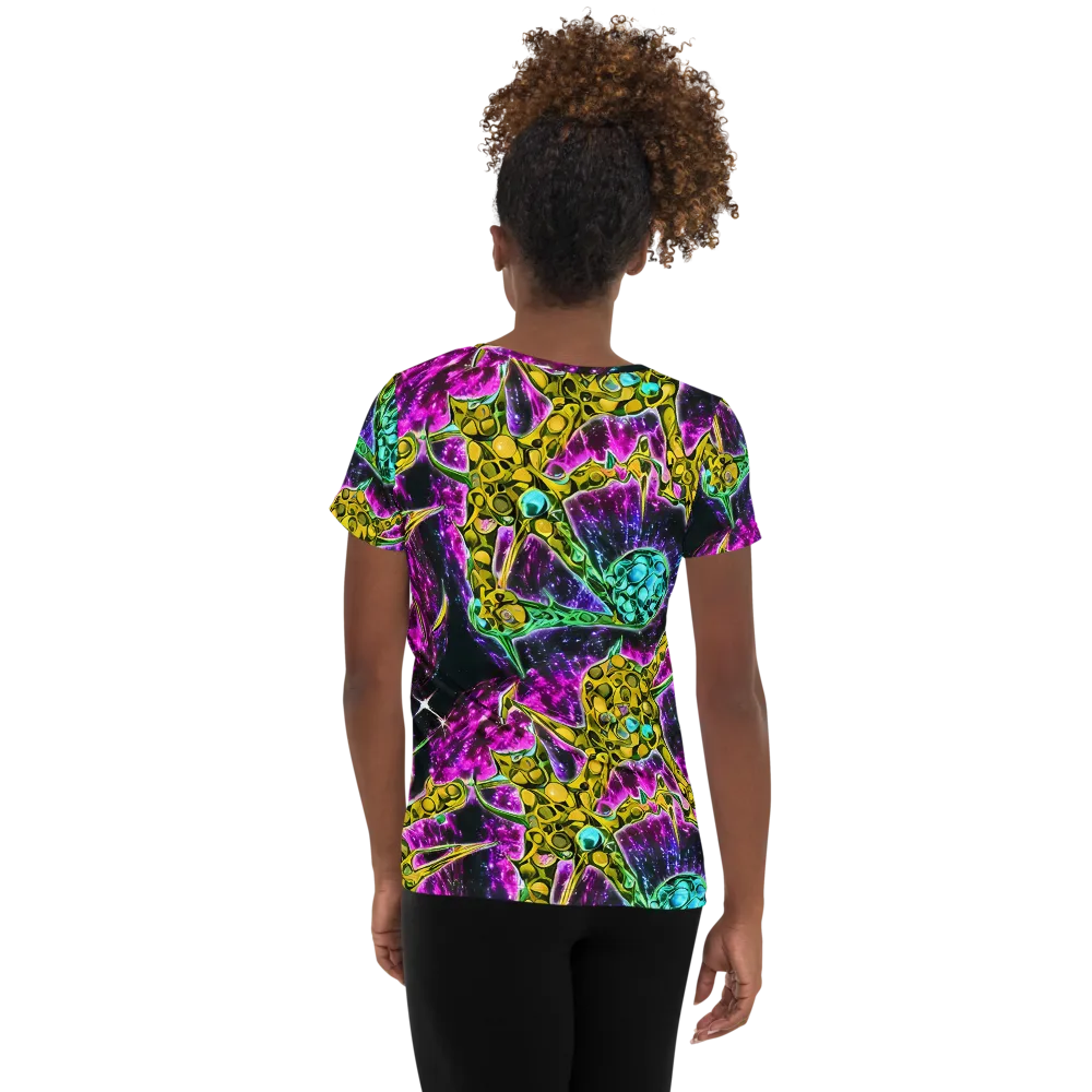 Adolf's Aura on Women's Athletic T-Shirt — Back