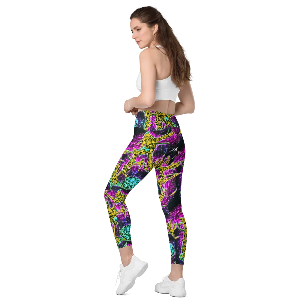 Adolf's Aura on Leggings with Pockets — Left Back