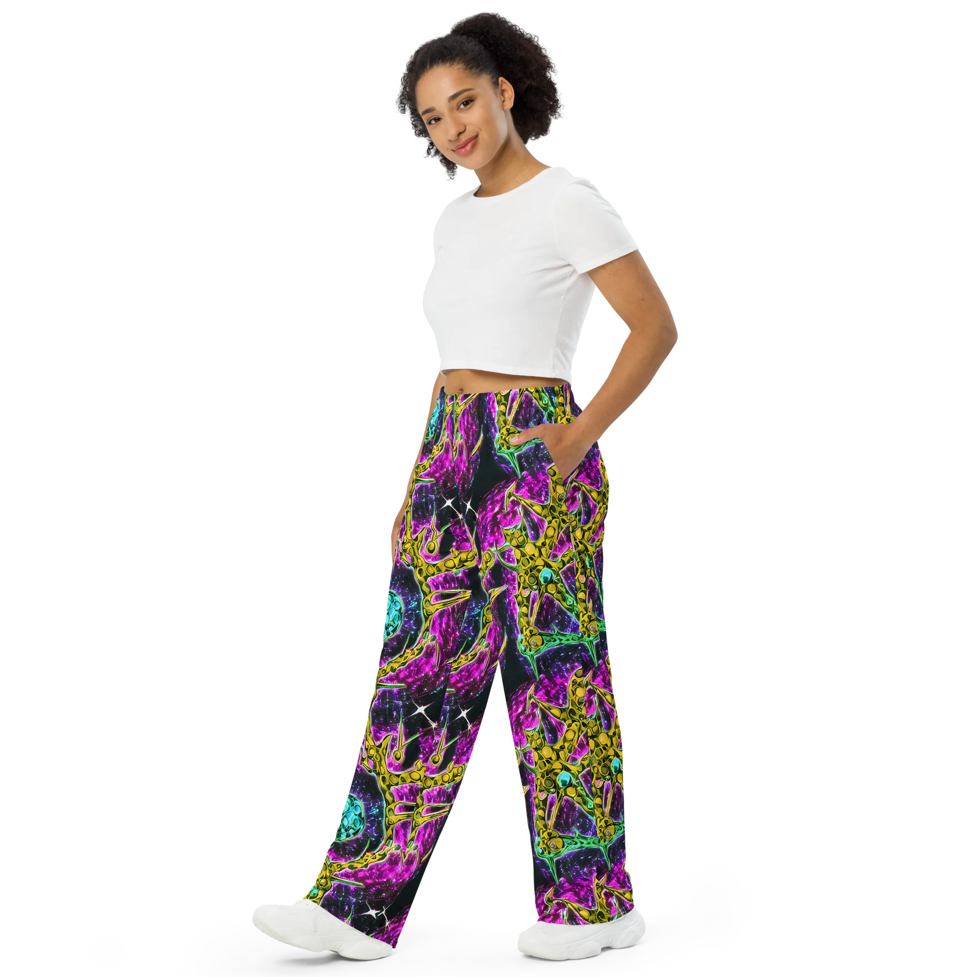 Adolf's Aura on Wide-Leg Pants — Left Front