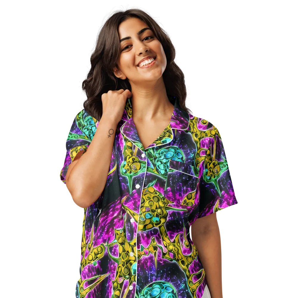 Adolf's Aura on Women's Short Sleeve Pajama Top — Front