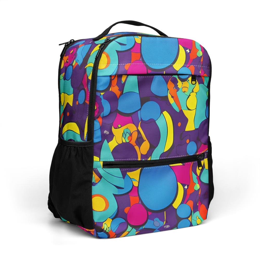 Psychedelic Harmony on Utility Backpack — Right Front