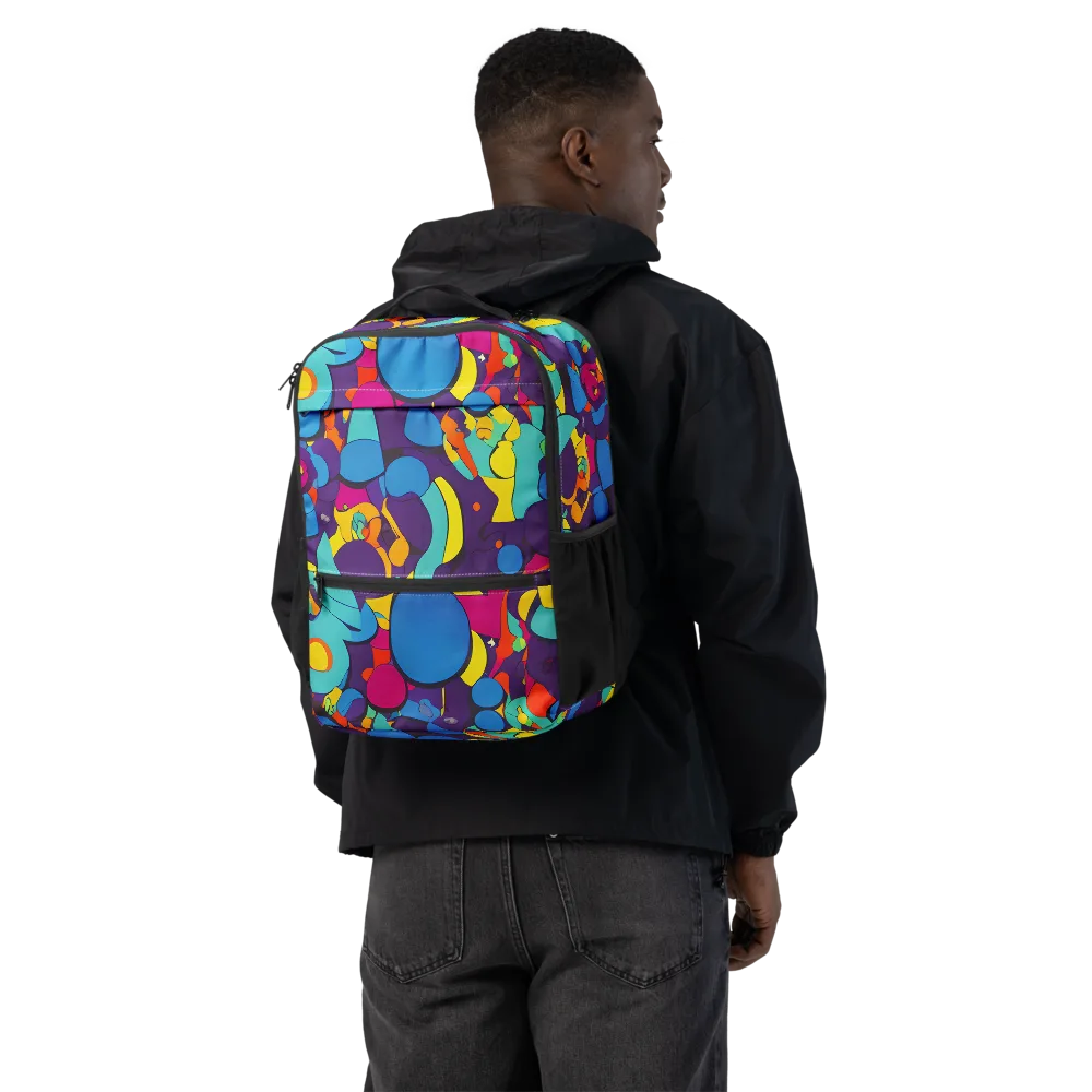 Psychedelic Harmony on Utility Backpack — Back