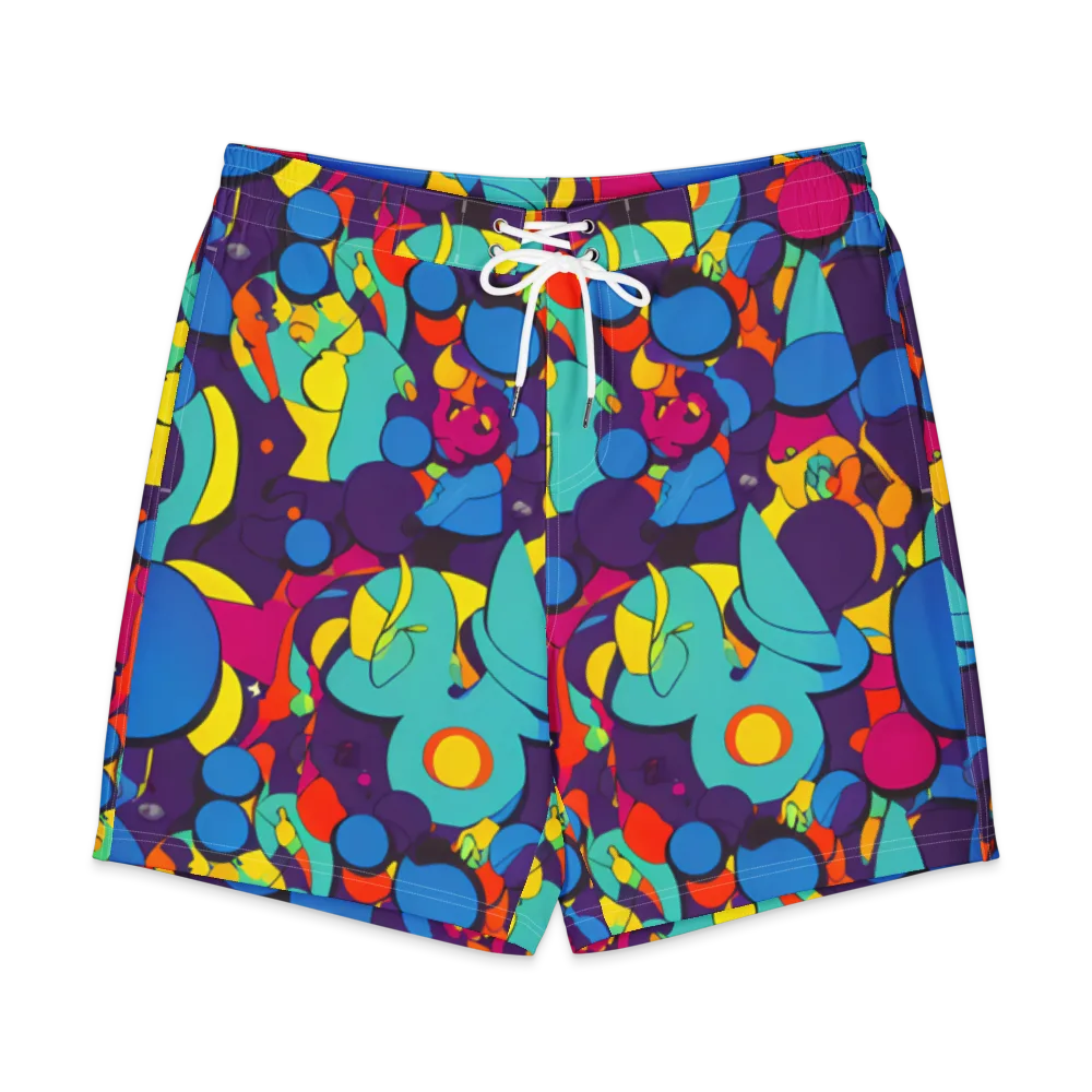 Psychedelic Harmony on Men's Board Shorts — Front