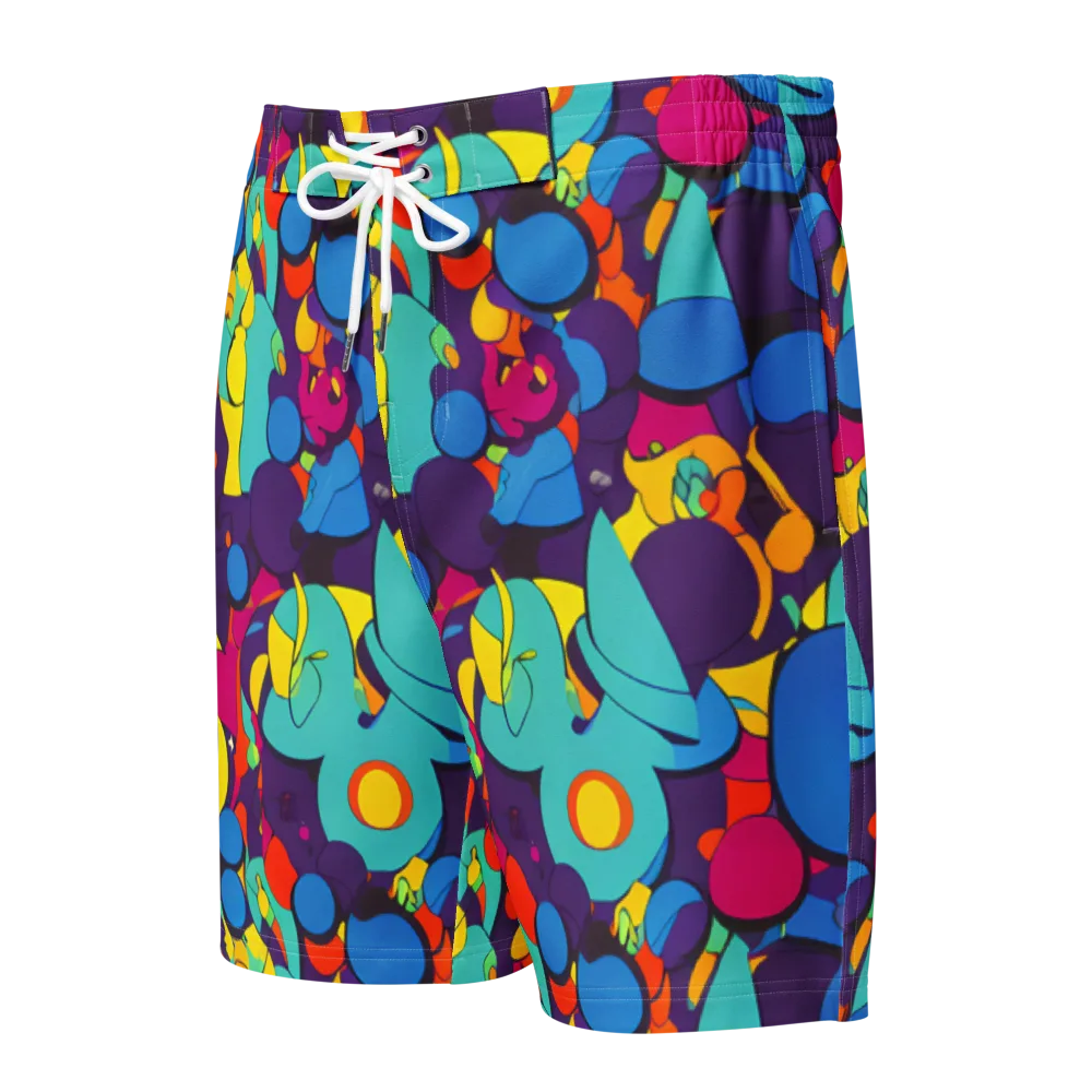 Psychedelic Harmony on Men's Board Shorts — Front