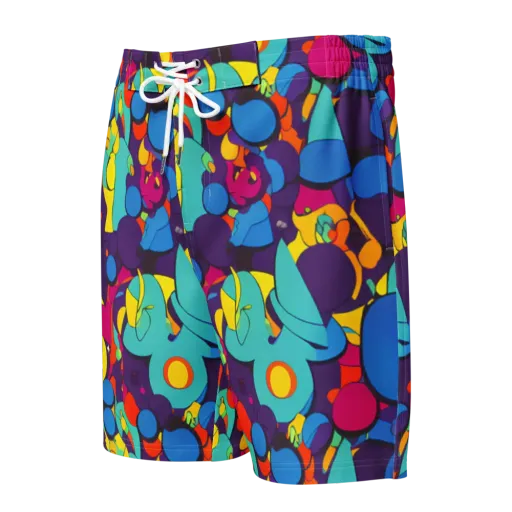Psychedelic Harmony on a Men's Board Shorts