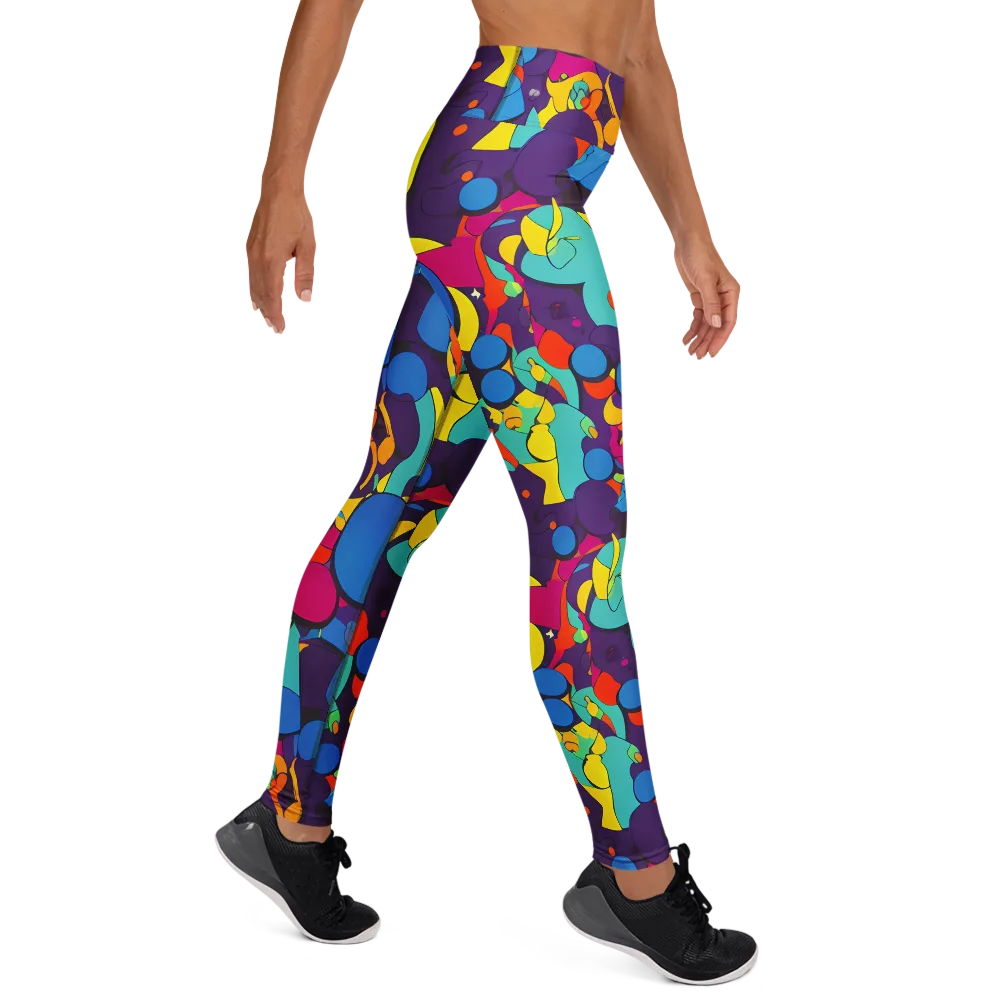 Psychedelic Harmony on Yoga Leggings — Right