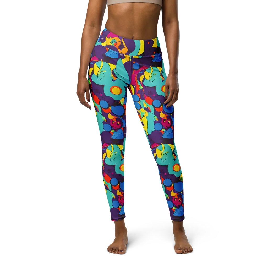 Psychedelic Harmony on Yoga Leggings — Front