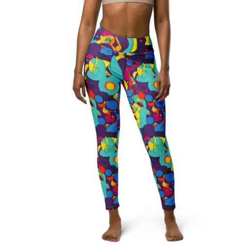 Psychedelic Harmony on a Yoga Leggings