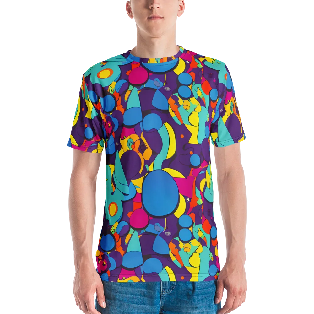 Psychedelic Harmony on Men's Crew Neck T-Shirt — Front