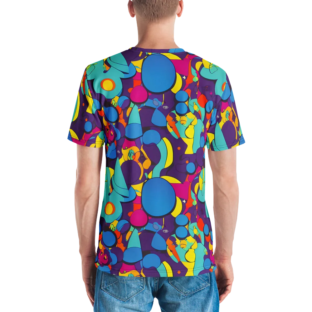 Psychedelic Harmony on Men's Crew Neck T-Shirt — Back